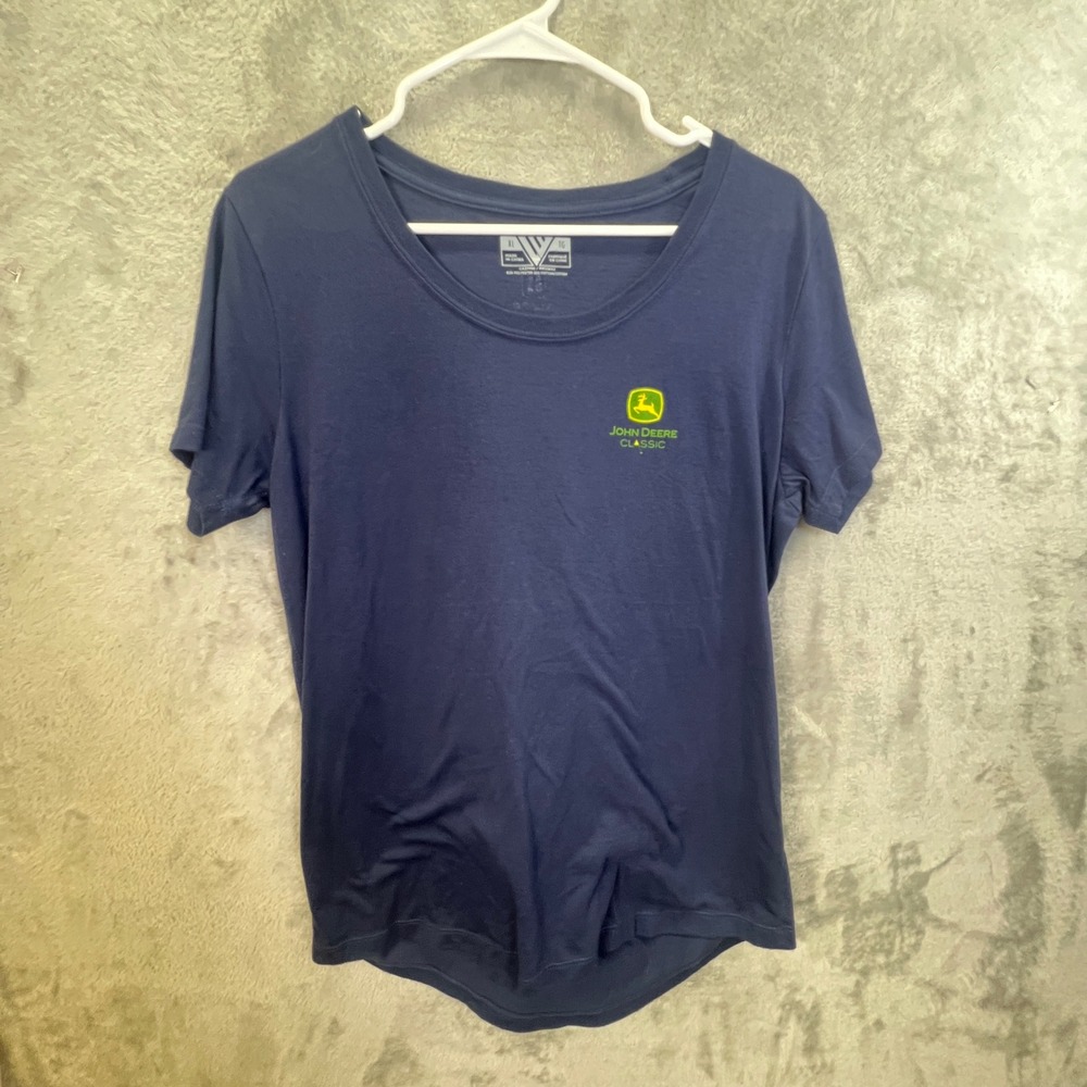John Deere Classic Golf T-Shirt XL Navy Blue Deere Run Past Champions Tee